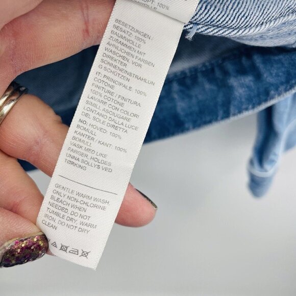 Fat Face Young Crew Youth Girls 12/13 Floral Honeybee Embroidered Denim Jacket - Picture 7 of 7